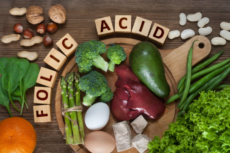 thực phẩm giàu acid folic